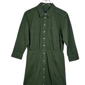 Green Button-Up Dress